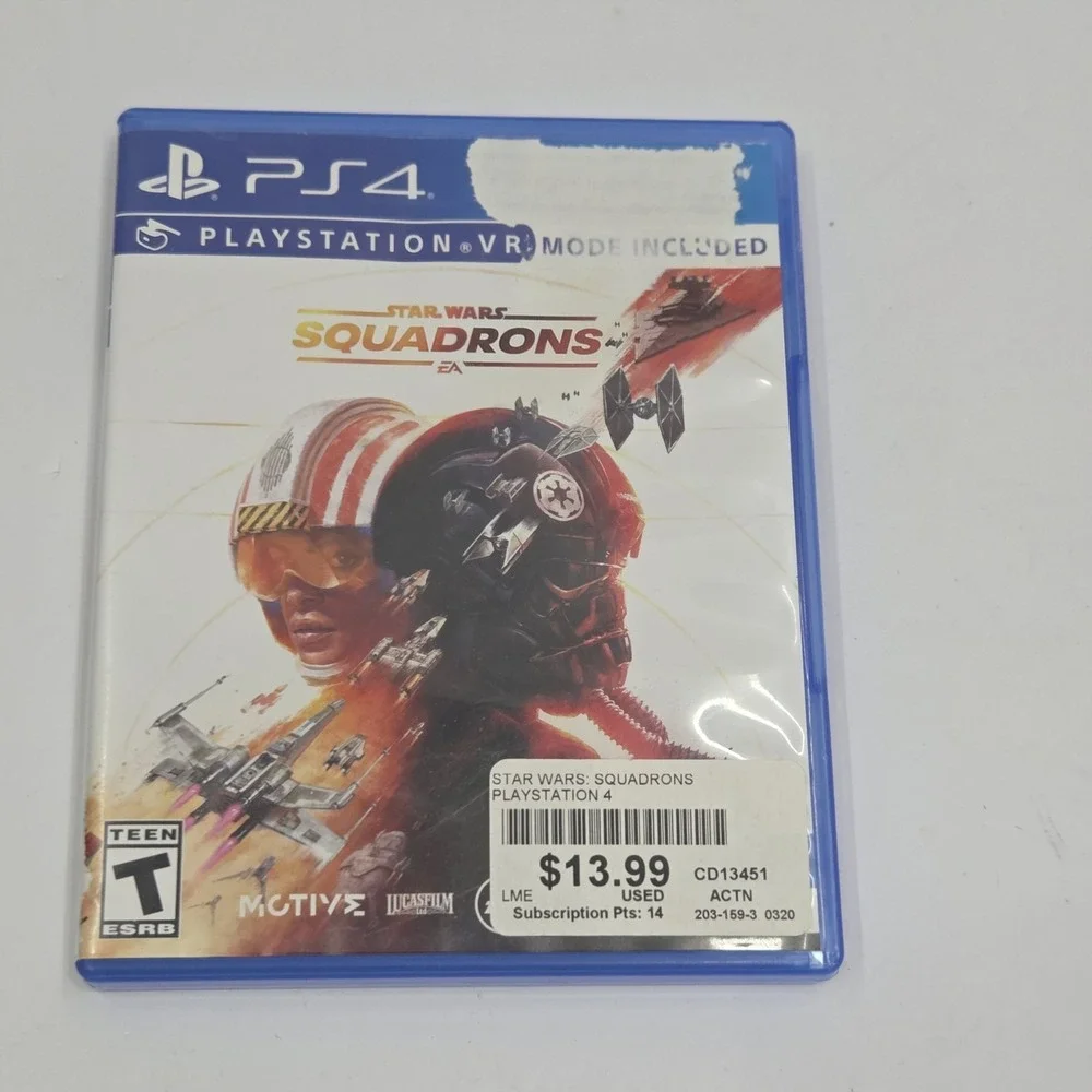 Star Wars Squadrons Sony PlayStation 4 PS4 Disc Complete VR Mode Included Game